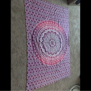 Pink and purple tapestry